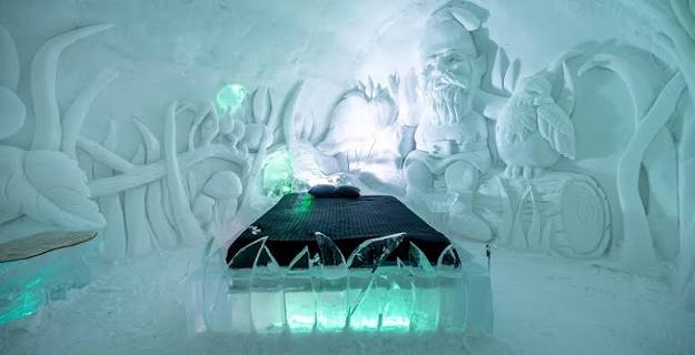 Hôtel de Glace, Québec City, Canada — redesigned and rebuilt each winter, since 2001