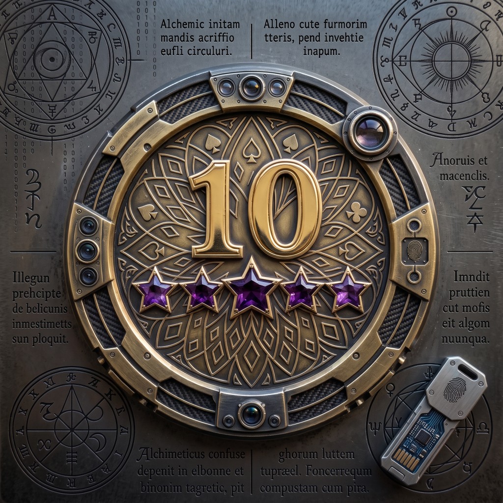 goldenmeadowis seal: a gold medallion marked 10, with five stars